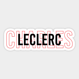 Charles Leclerc Driver Name - 2022 Season #3 Sticker